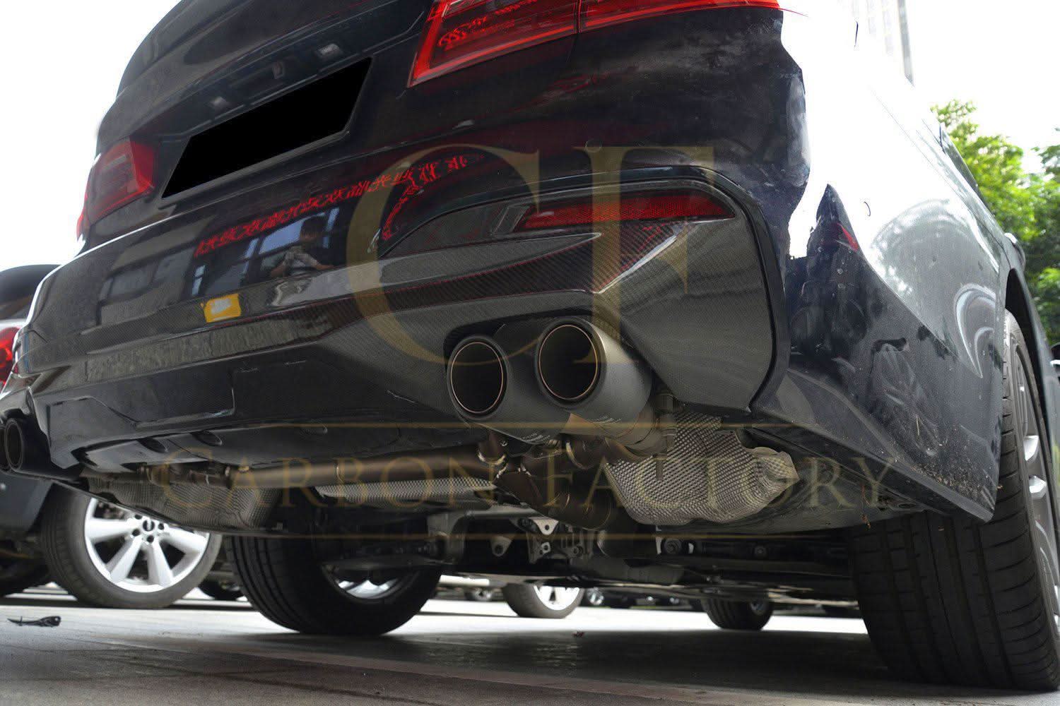 MP Style Carbon Fibre Rear Diffuser for BMW G30 G31 5 Series M Sport 17-23