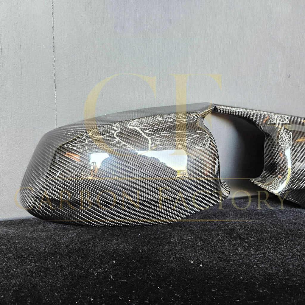 MP Style Carbon Fibre Replacement Mirror Covers for BMW F10 5 Series Pre-LCI