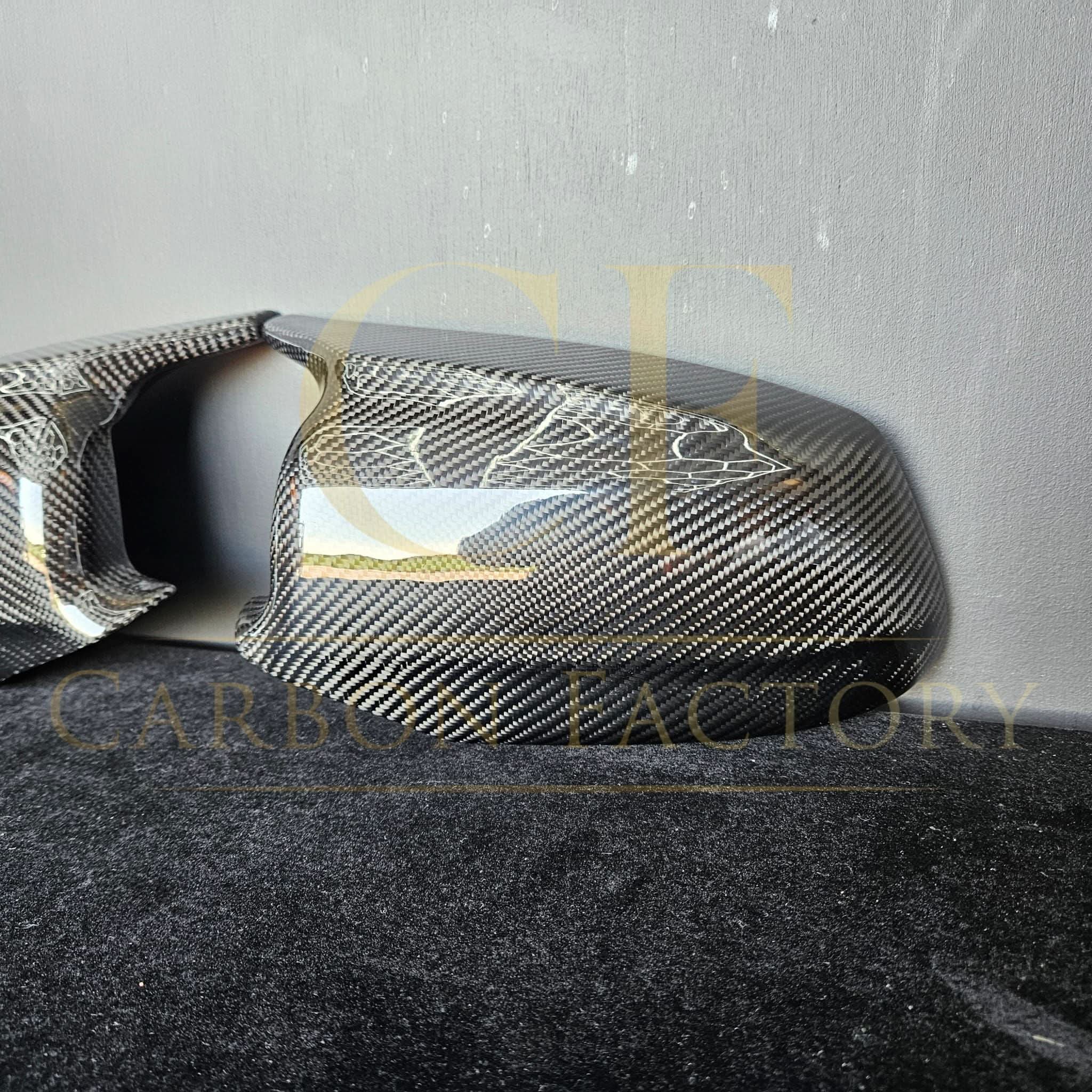 MP Style Carbon Fibre Replacement Mirror Covers for BMW F10 5 Series Pre-LCI