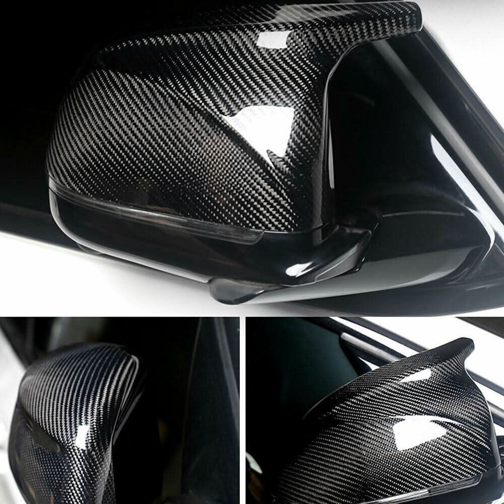 MP Style Carbon Fibre Replacement Mirror Covers for BMW F10 5 Series Pre-LCI