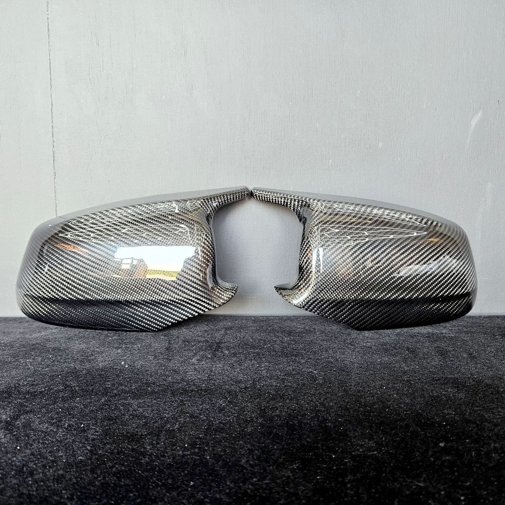 MP Style Carbon Fibre Replacement Mirror Covers for BMW F10 5 Series Pre-LCI
