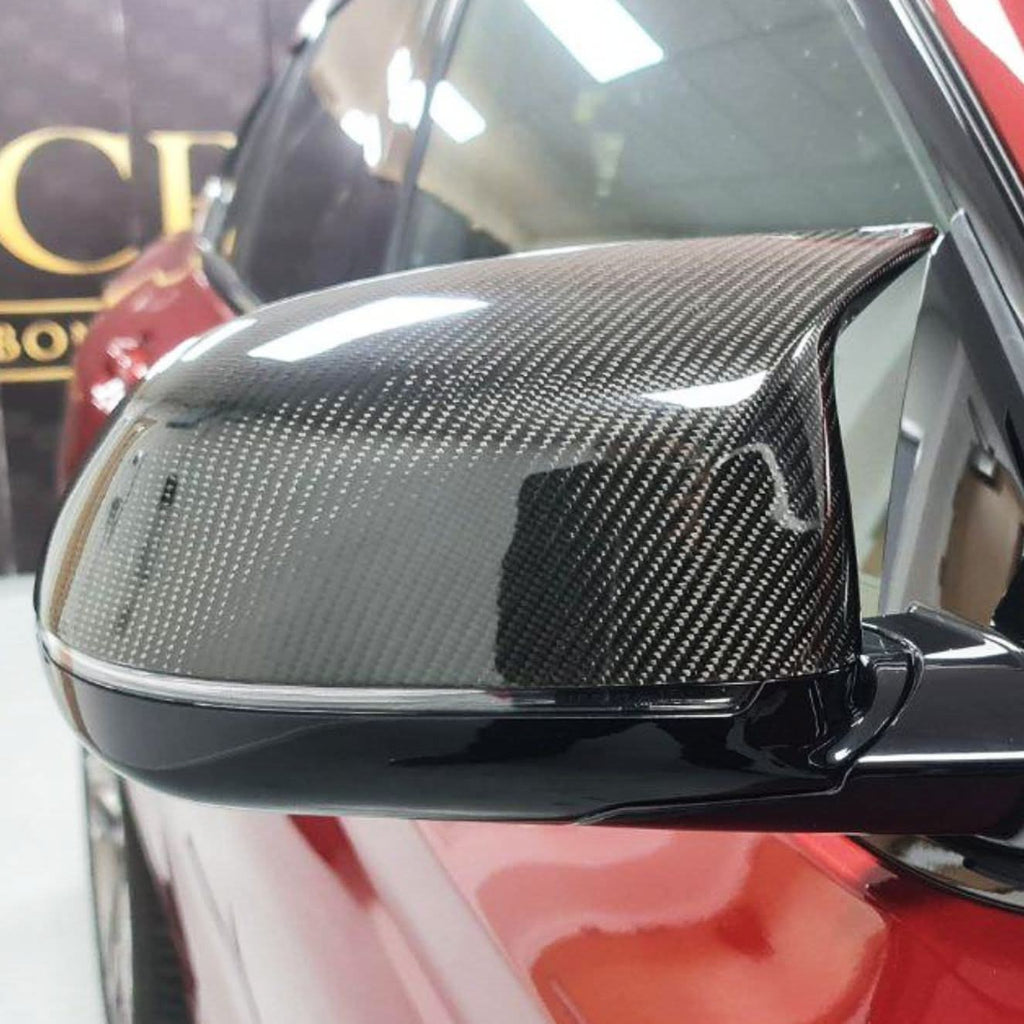 MP Style Carbon Fibre Replacement Mirror Covers for BMW G01 X3 G02 X4 G05 X5 G06 X6 G07 X7 18-25