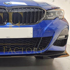 MP Style Gloss Black Front Splitter for BMW 3 Series G20 G21 Pre-LCI 19-21