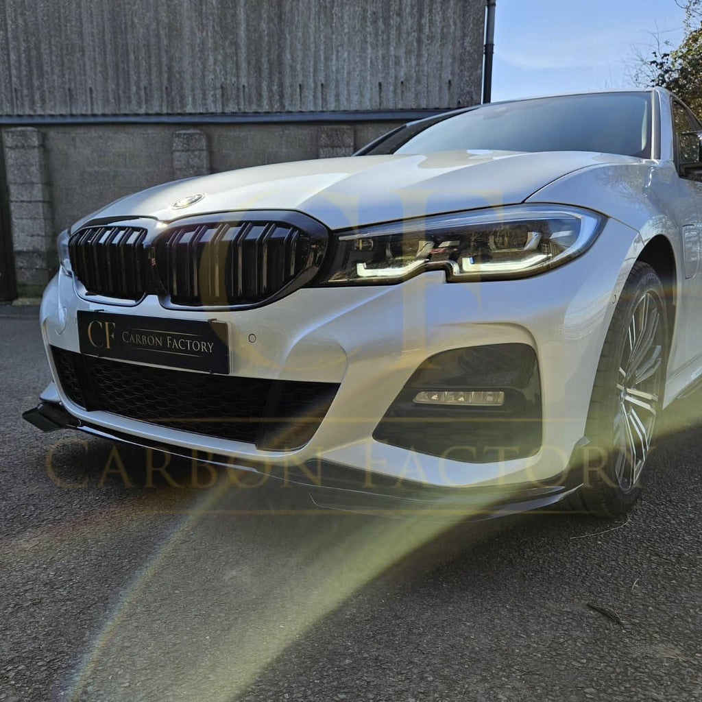 MP Style Gloss Black Front Splitter for BMW 3 Series G20 G21 Pre-LCI 19-21