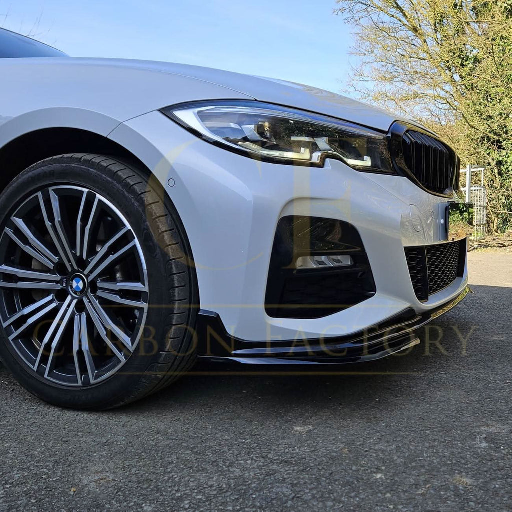 MP Style Gloss Black Front Splitter for BMW 3 Series G20 G21 Pre-LCI 19-21