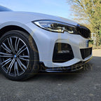 MP Style Gloss Black Front Splitter for BMW 3 Series G20 G21 Pre-LCI 19-21