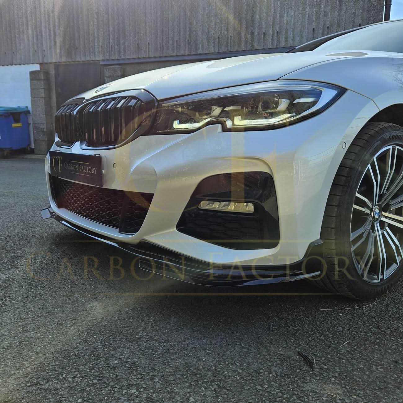 MP Style Gloss Black Front Splitter for BMW 3 Series G20 G21 Pre-LCI 19-21
