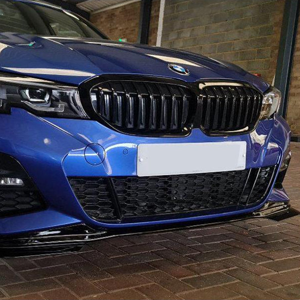 MP Style Gloss Black Front Splitter for BMW 3 Series G20 G21 Pre-LCI 19-21