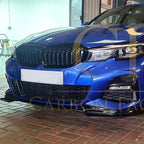 MP Style Gloss Black Front Splitter for BMW 3 Series G20 G21 Pre-LCI 19-21