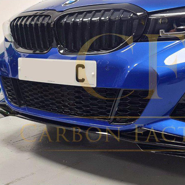 MP Style Gloss Black Front Splitter for BMW 3 Series G20 G21 Pre-LCI 19-21