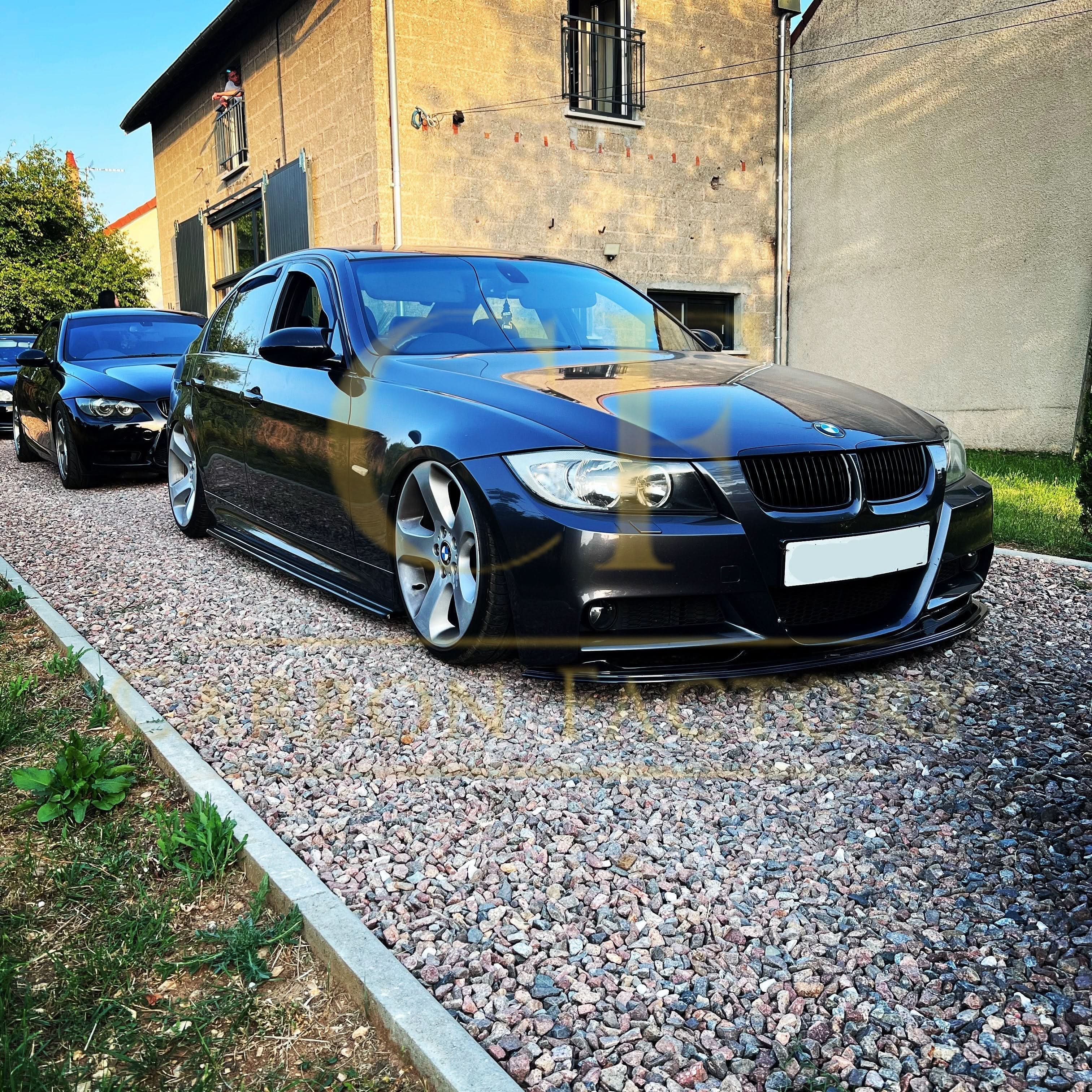 MP Style Gloss Black Front Splitter for BMW E90 3 Series Pre-LCI 05-08