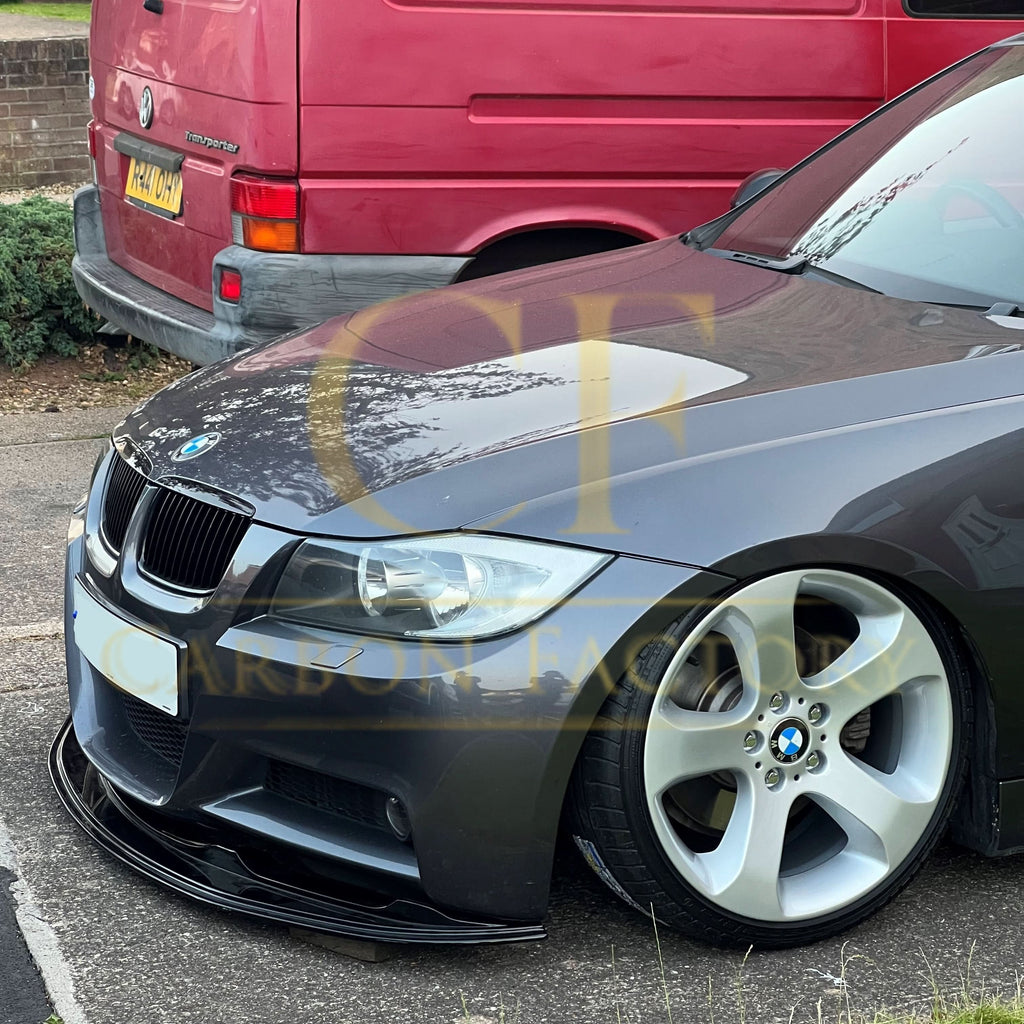 MP Style Gloss Black Front Splitter for BMW E90 3 Series Pre-LCI 05-08