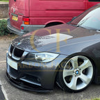MP Style Gloss Black Front Splitter for BMW E90 3 Series Pre-LCI 05-08