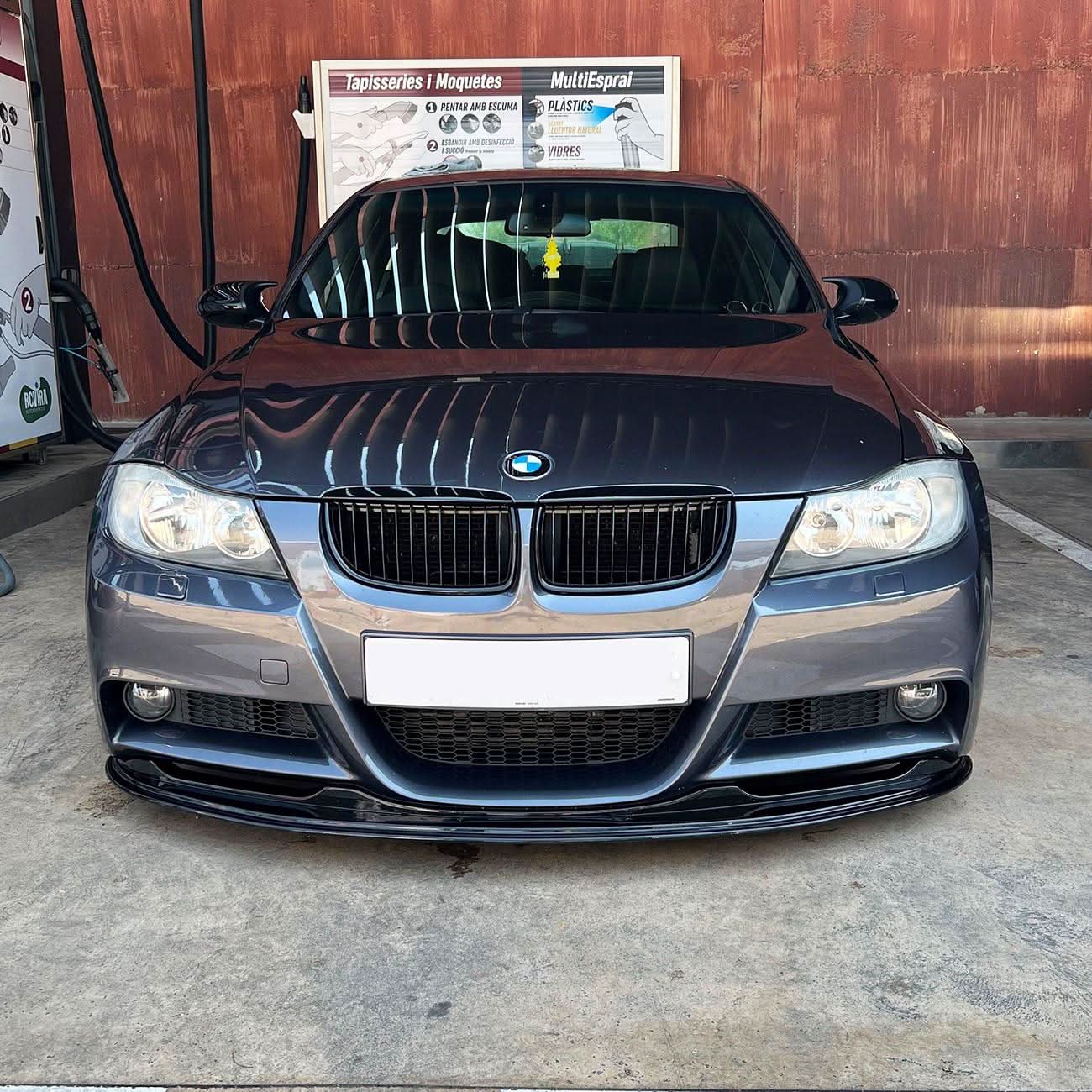 MP Style Gloss Black Front Splitter for BMW E90 3 Series Pre-LCI 05-08
