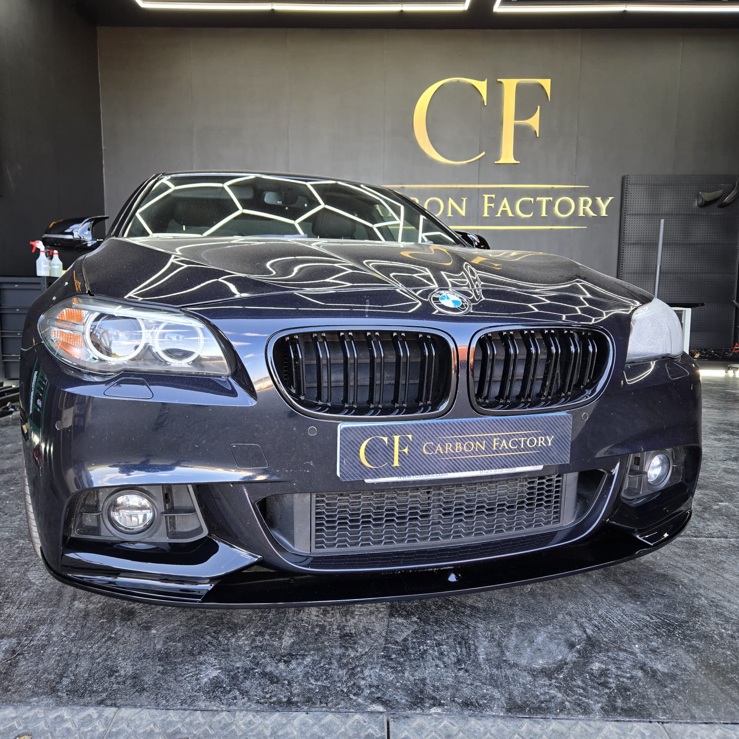 MP Style Gloss Black Front Splitter for BMW F10 F11 5 Series 10-17