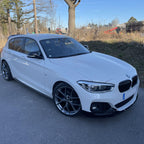 MP Style Gloss Black Front Splitter for BMW F20 F21 1 Series LCI 15-19