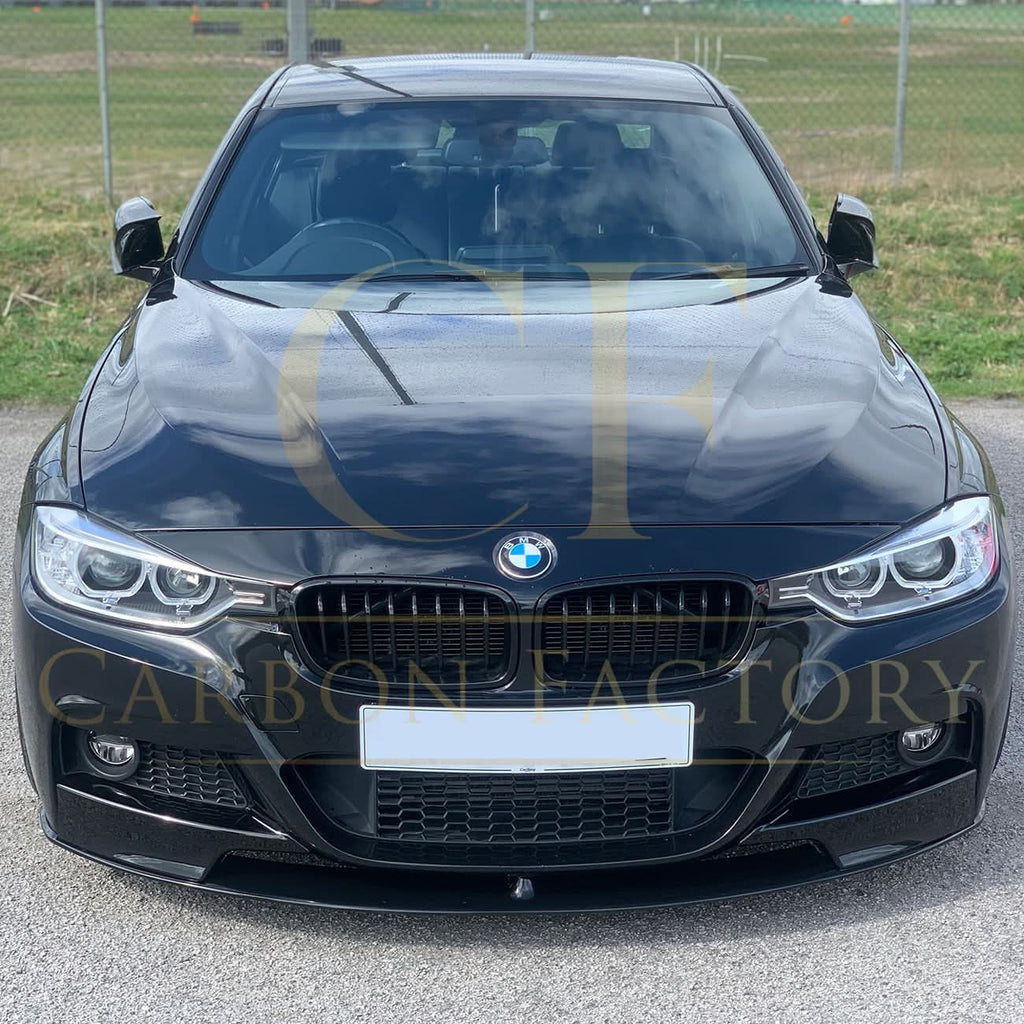 MP Style Gloss Black Front Splitter for BMW F30 F31 3 Series M Sport 12-19