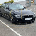 MP Style Gloss Black Front Splitter for BMW F30 F31 3 Series M Sport 12-19