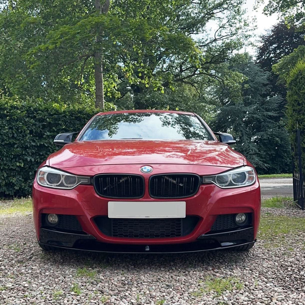 MP Style Gloss Black Front Splitter for BMW F30 F31 3 Series M Sport 12-19