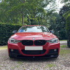 MP Style Gloss Black Front Splitter for BMW F30 F31 3 Series M Sport 12-19