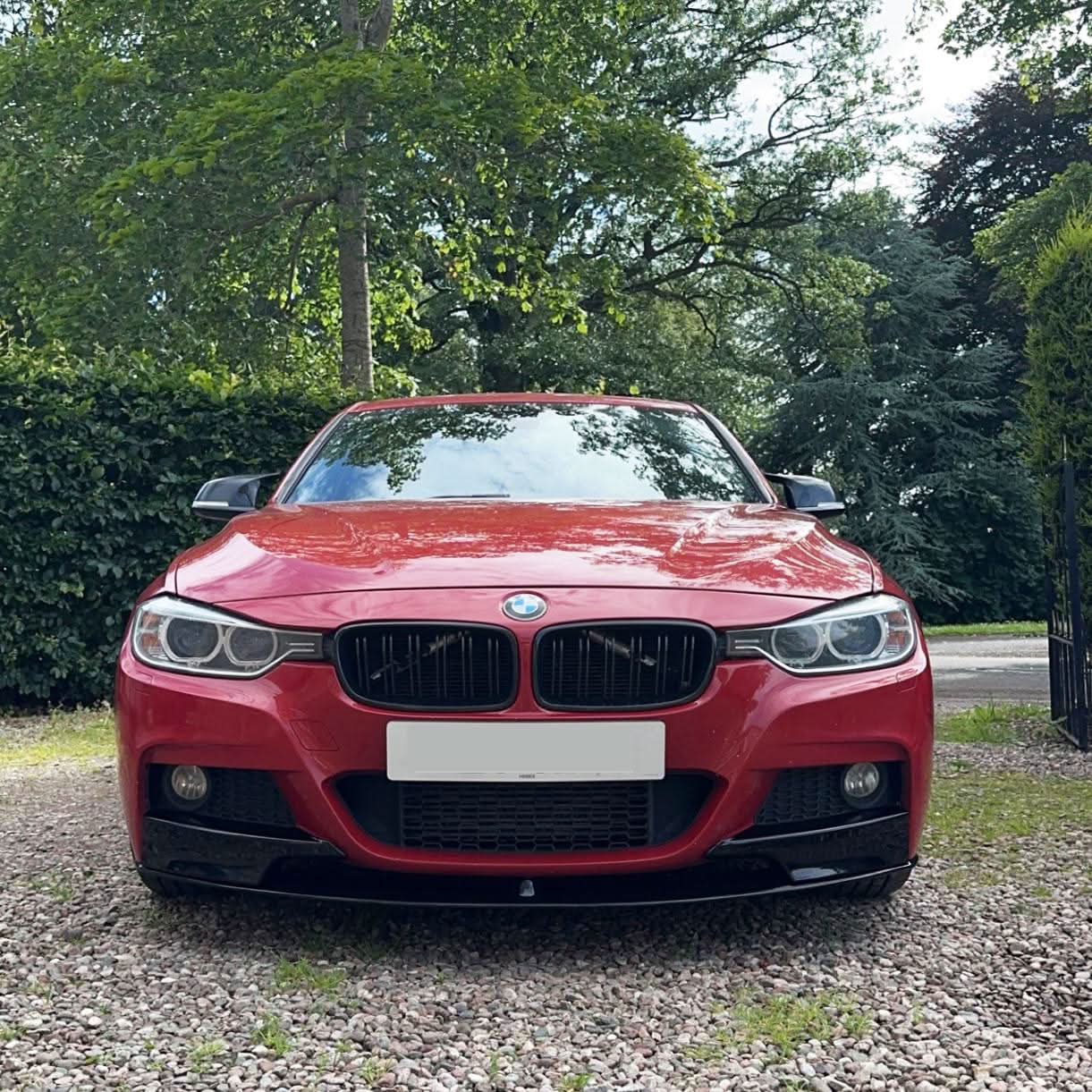 MP Style Gloss Black Front Splitter for BMW F30 F31 3 Series M Sport 12-19