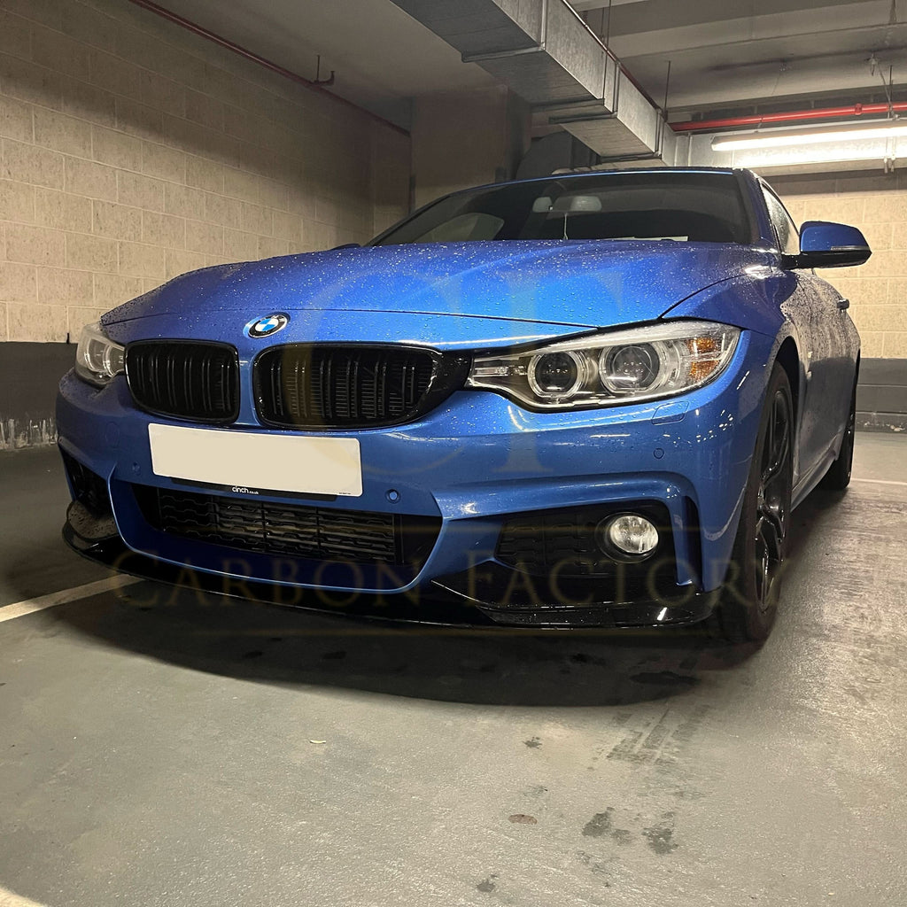MP Style Gloss Black Front Splitter for BMW F32 F33 F36 4 Series 14-20
