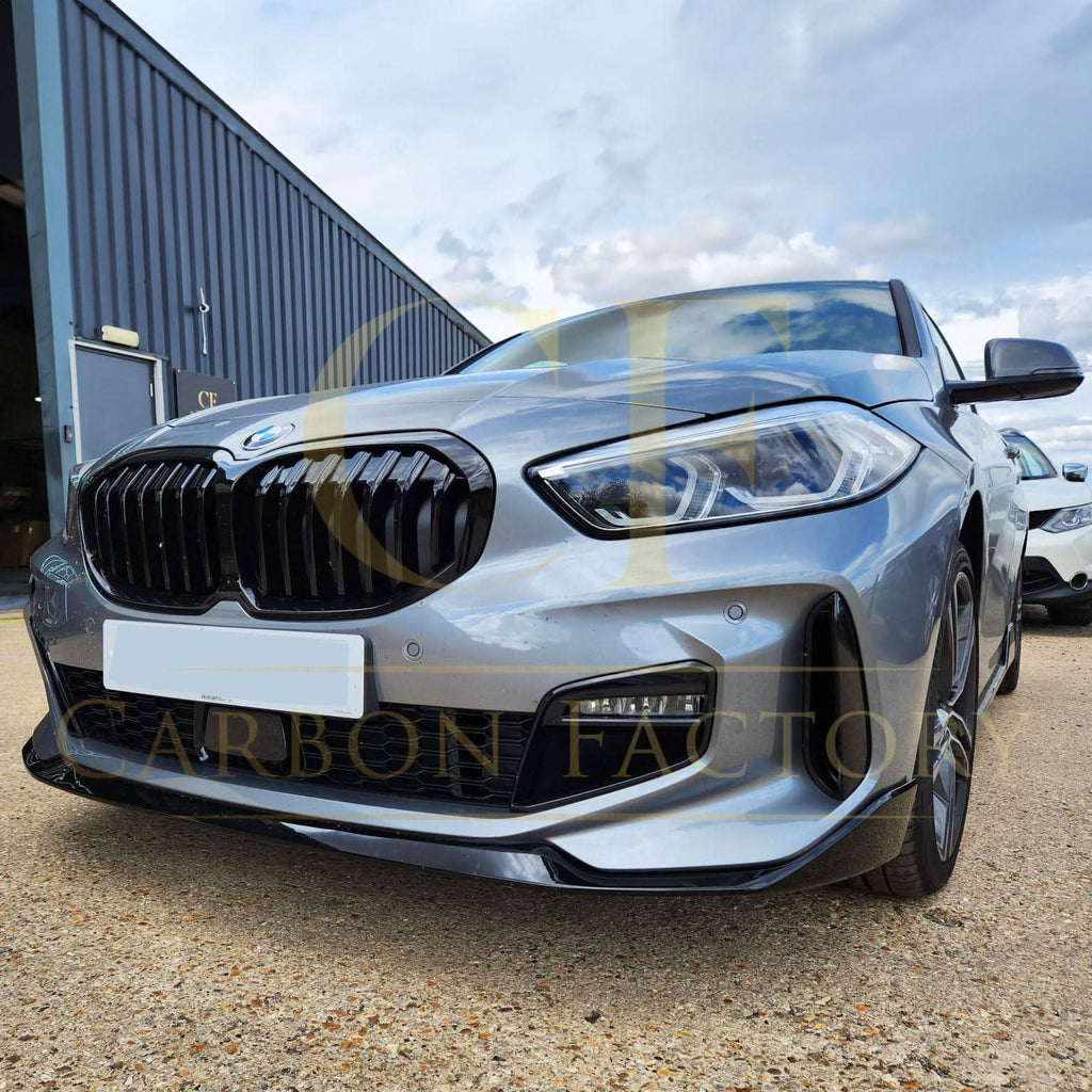 MP Style Gloss Black Front Splitter for BMW F40 1 Series 19-24