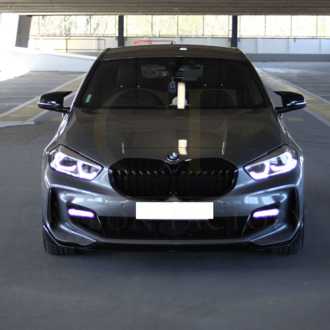 MP Style Gloss Black Front Splitter for BMW F40 1 Series 19-24