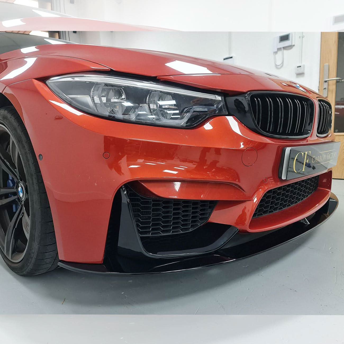 MP Style Gloss Black Front Splitter for BMW F80 M3 F82 F83 M4 14-20