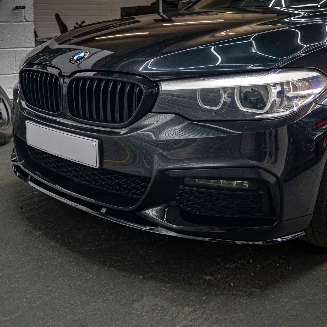 MP Style Gloss Black Front Splitter for BMW G30 G31 5 Series Pre-LCI 17-20