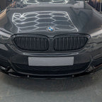 MP Style Gloss Black Front Splitter for BMW G30 G31 5 Series Pre-LCI 17-20