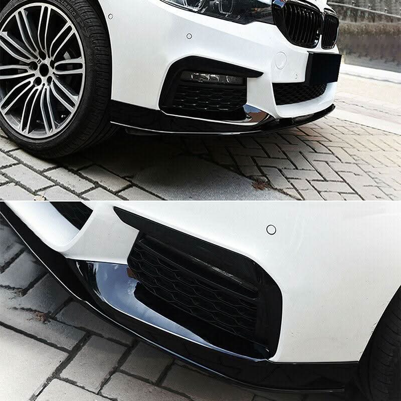 MP Style Gloss Black Front Splitter for BMW G30 G31 5 Series Pre-LCI 17-20