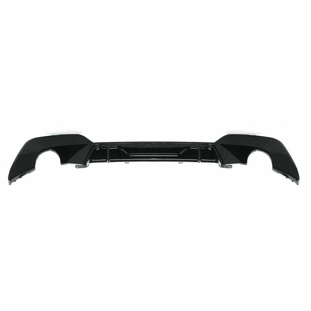 MP Style Gloss Black Rear Diffuser Dual Exhaust for BMW 3 Series G20 G21 Pre-LCI 19-22