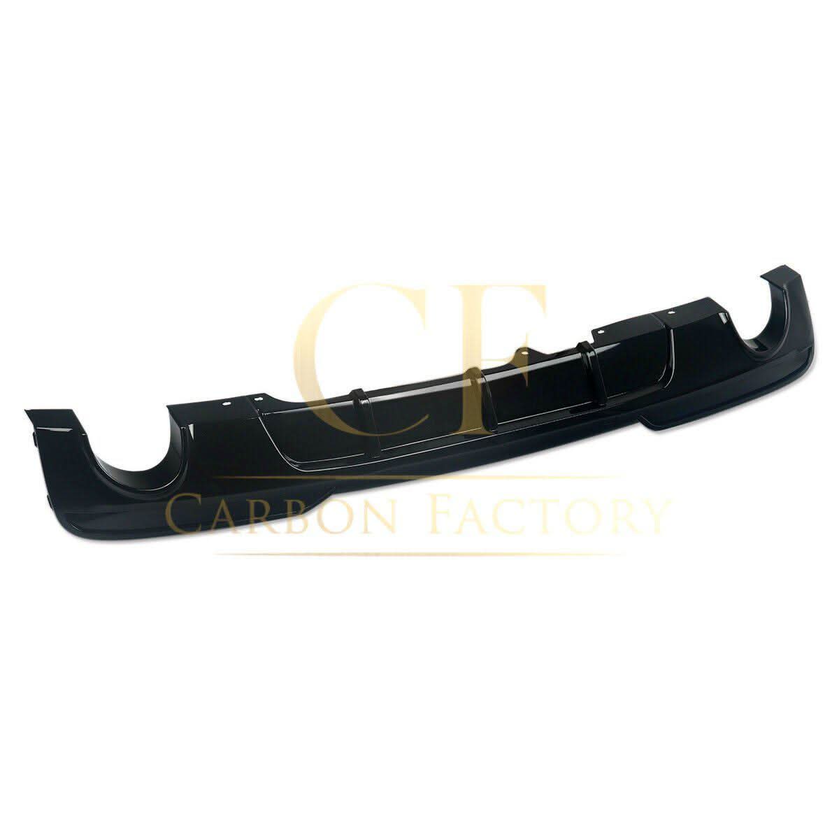 MP Style Gloss Black Rear Diffuser Dual Exhaust for BMW F10 5 Series 10-17