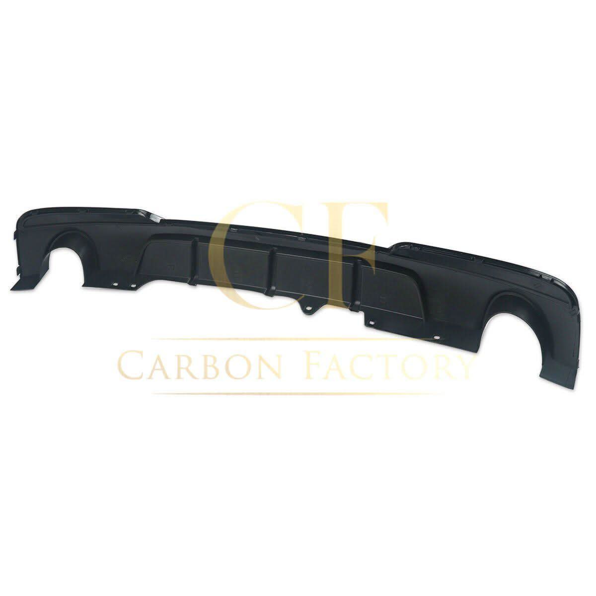 MP Style Gloss Black Rear Diffuser Dual Exhaust for BMW F10 5 Series 10-17