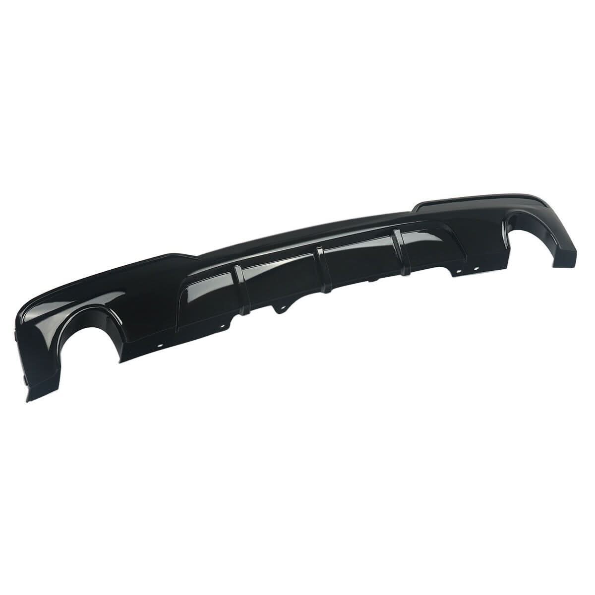 MP Style Gloss Black Rear Diffuser Dual Exhaust for BMW F10 5 Series 10-17