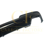 MP Style Gloss Black Rear Diffuser Quad Exhaust for BMW F10 5 Series 10-17