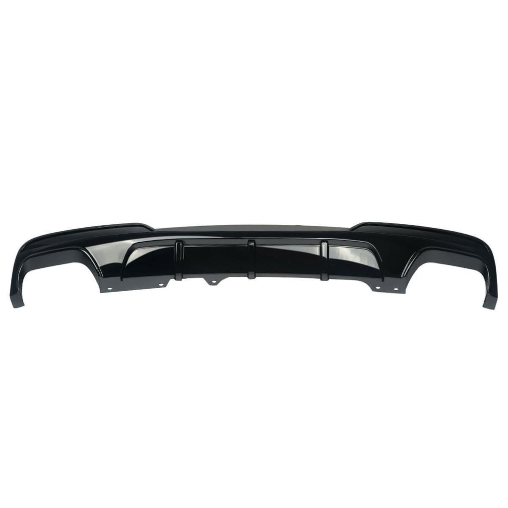 MP Style Gloss Black Rear Diffuser Quad Exhaust for BMW F10 5 Series 10-17