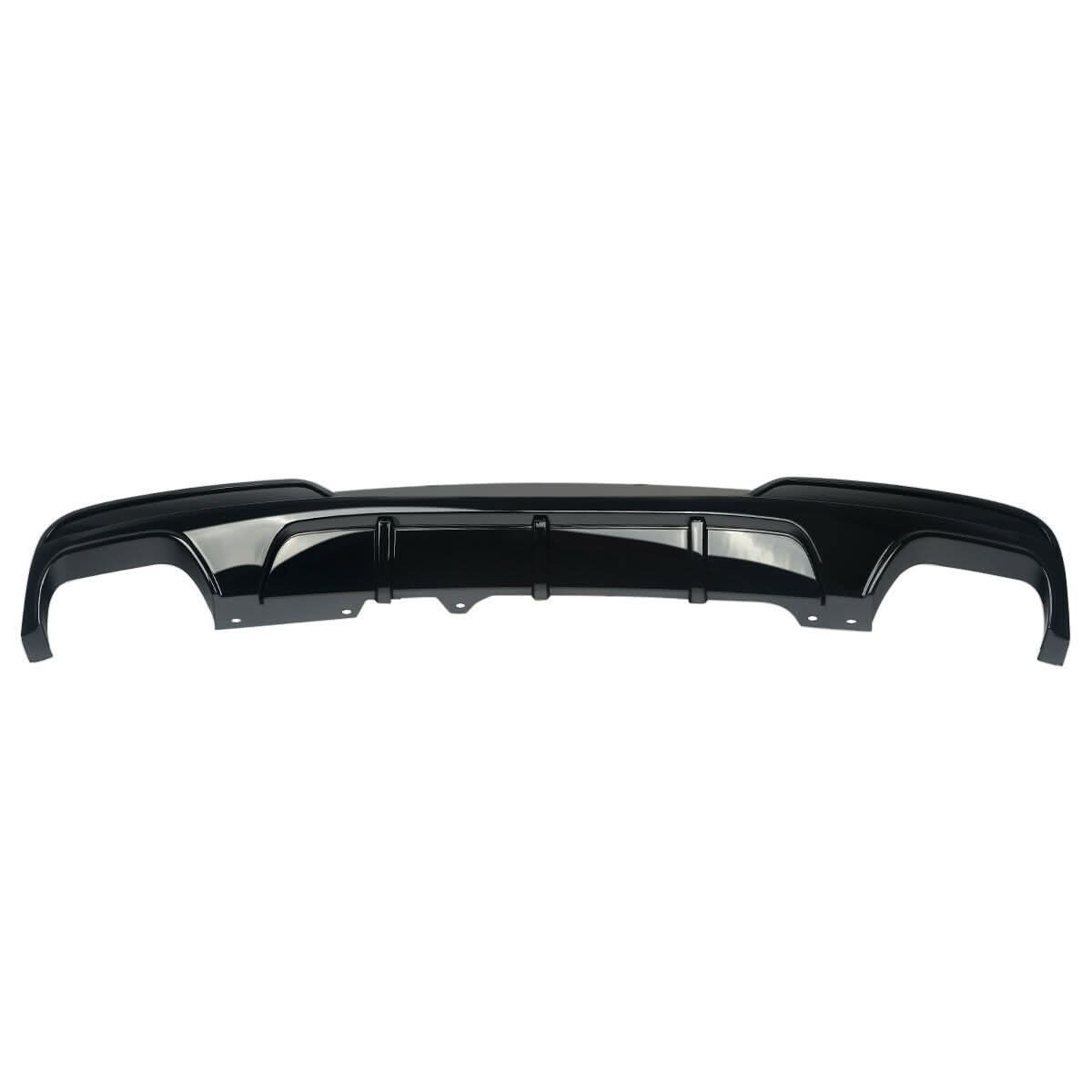 MP Style Gloss Black Rear Diffuser Quad Exhaust for BMW F10 5 Series 10-17