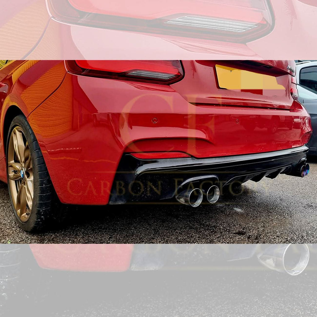 MP Style Gloss Black Rear Diffuser Quad Exhaust for BMW F22 2 Series M Sport 14-Present