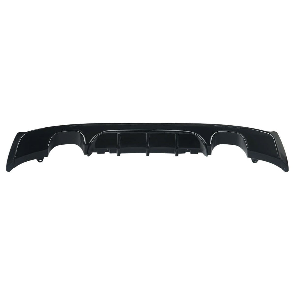 MP Style Gloss Black Rear Diffuser Quad Exhaust for BMW F22 2 Series M Sport 14-Present