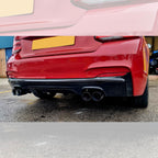 MP Style Gloss Black Rear Diffuser Quad Exhaust for BMW F22 2 Series M Sport 14-Present
