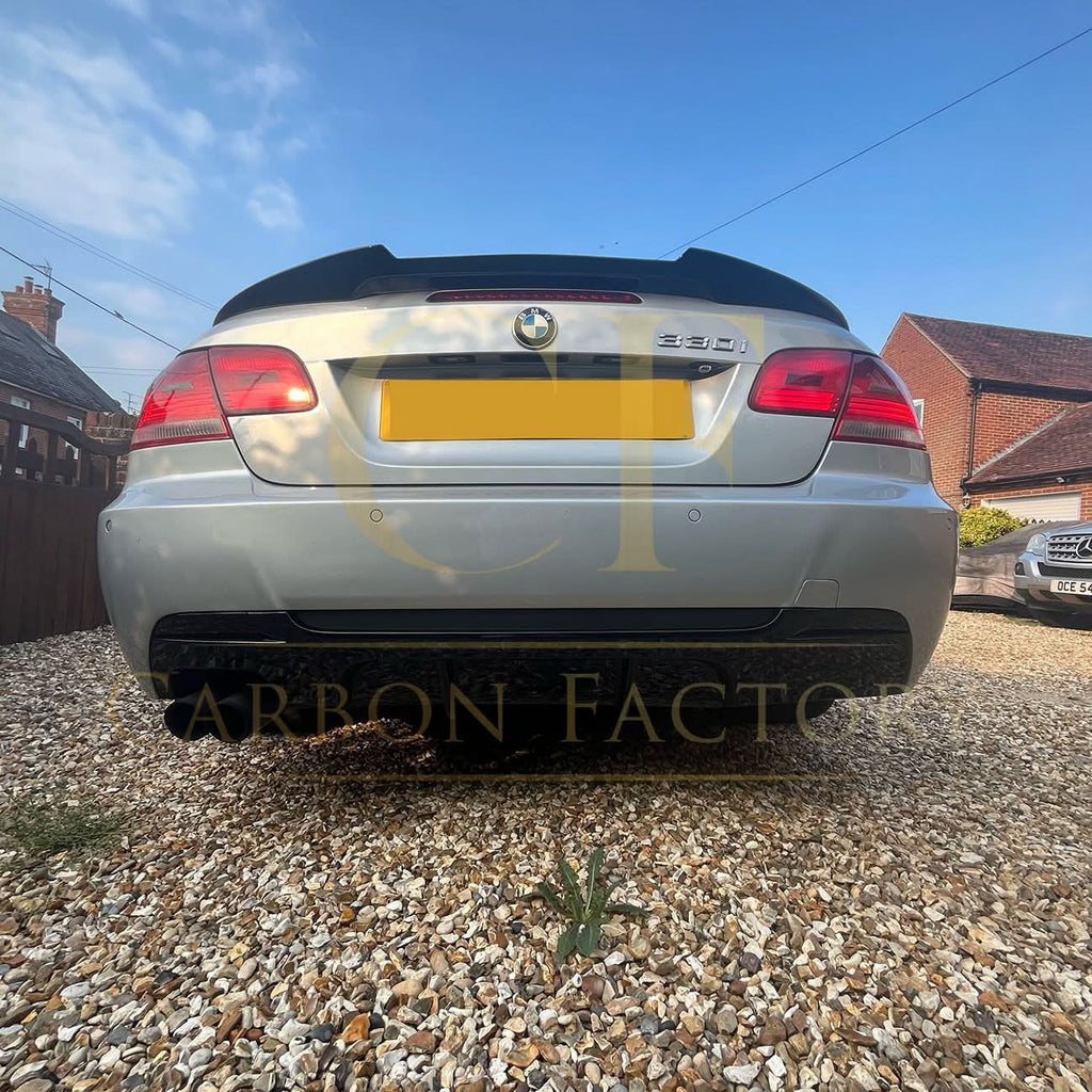 MP Style Gloss Black Rear Diffuser Twin Exhaust for BMW E92 E93 3 Series 05-13