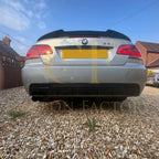 MP Style Gloss Black Rear Diffuser Twin Exhaust for BMW E92 E93 3 Series 05-13