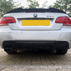 MP Style Gloss Black Rear Diffuser Twin Exhaust for BMW E92 E93 3 Series 05-13