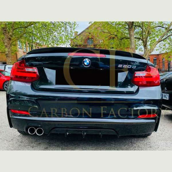 MP Style Gloss Black Rear Diffuser Twin Exhaust for BMW F22 2 Series M Sport 14-Present