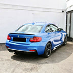 MP Style Gloss Black Rear Diffuser Twin Exhaust for BMW F22 2 Series M Sport 14-Present