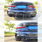 MP Style Gloss Black Rear Diffuser for BMW 3 Series G20 G21 340i Pre-LCI 19-22