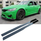 MP Style Gloss Black Side Skirts  Extension for BMW F80 M3 F82 F83 M4 14-20