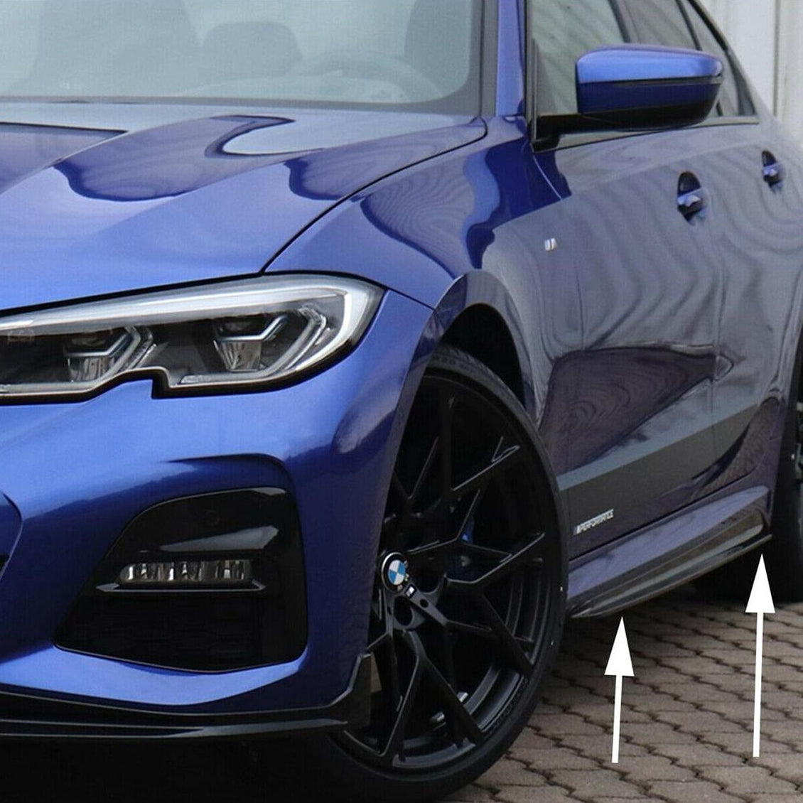 MP Style Gloss Black Side Skirts for BMW 3 Series G20 G21 19-Present